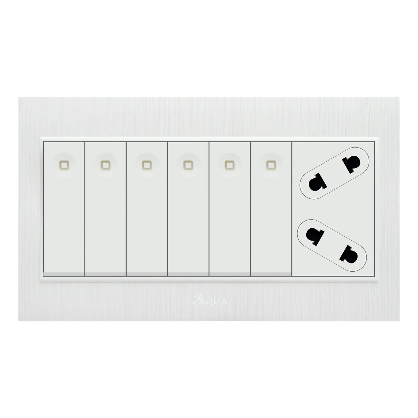 AQUA GLORY 6 GANG SWITCH PLUS 1 SOCKET Price in Pakistan