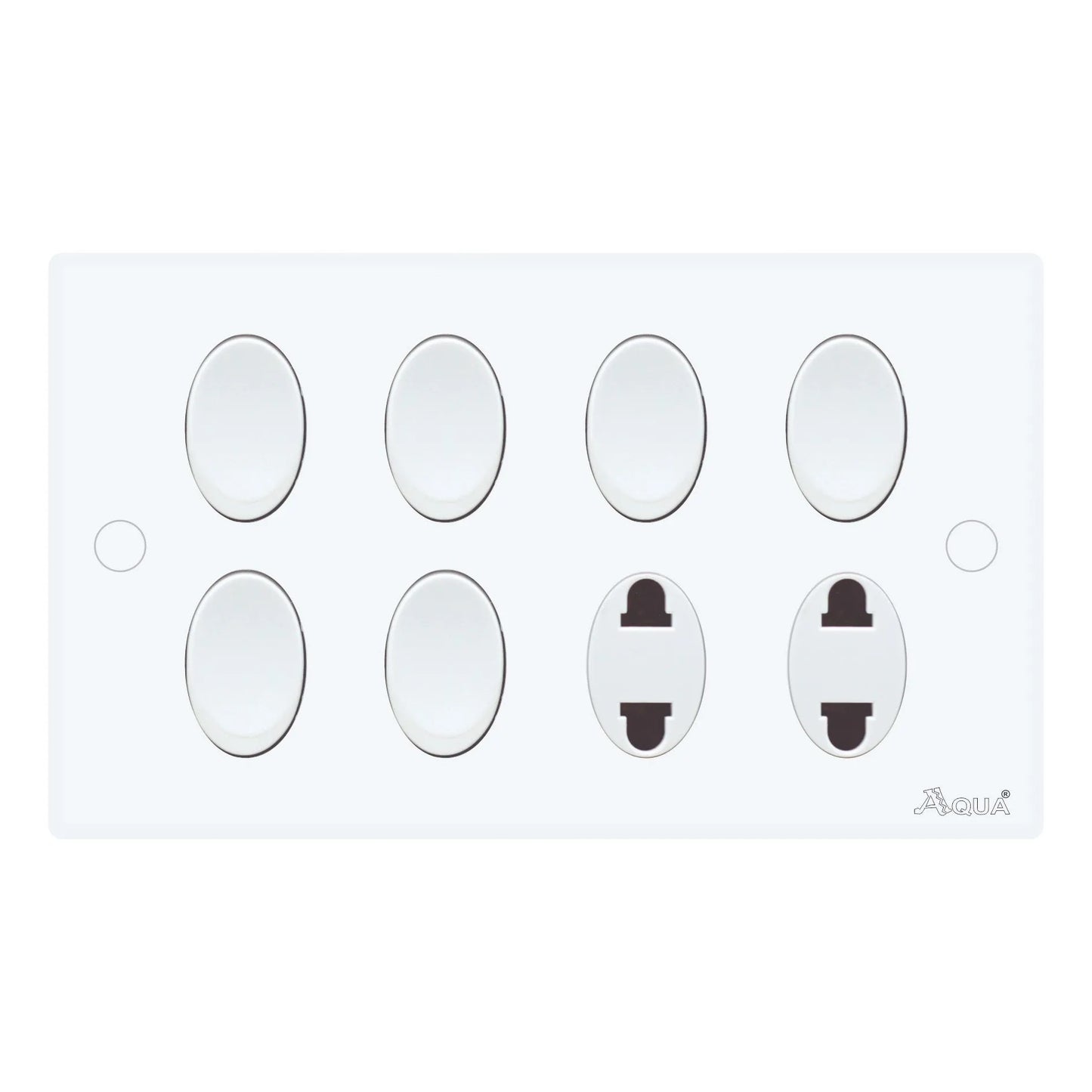 AQUA DYNASTY 6 GANG SWITCH PLUS 2 SOCKET Price in Pakistan