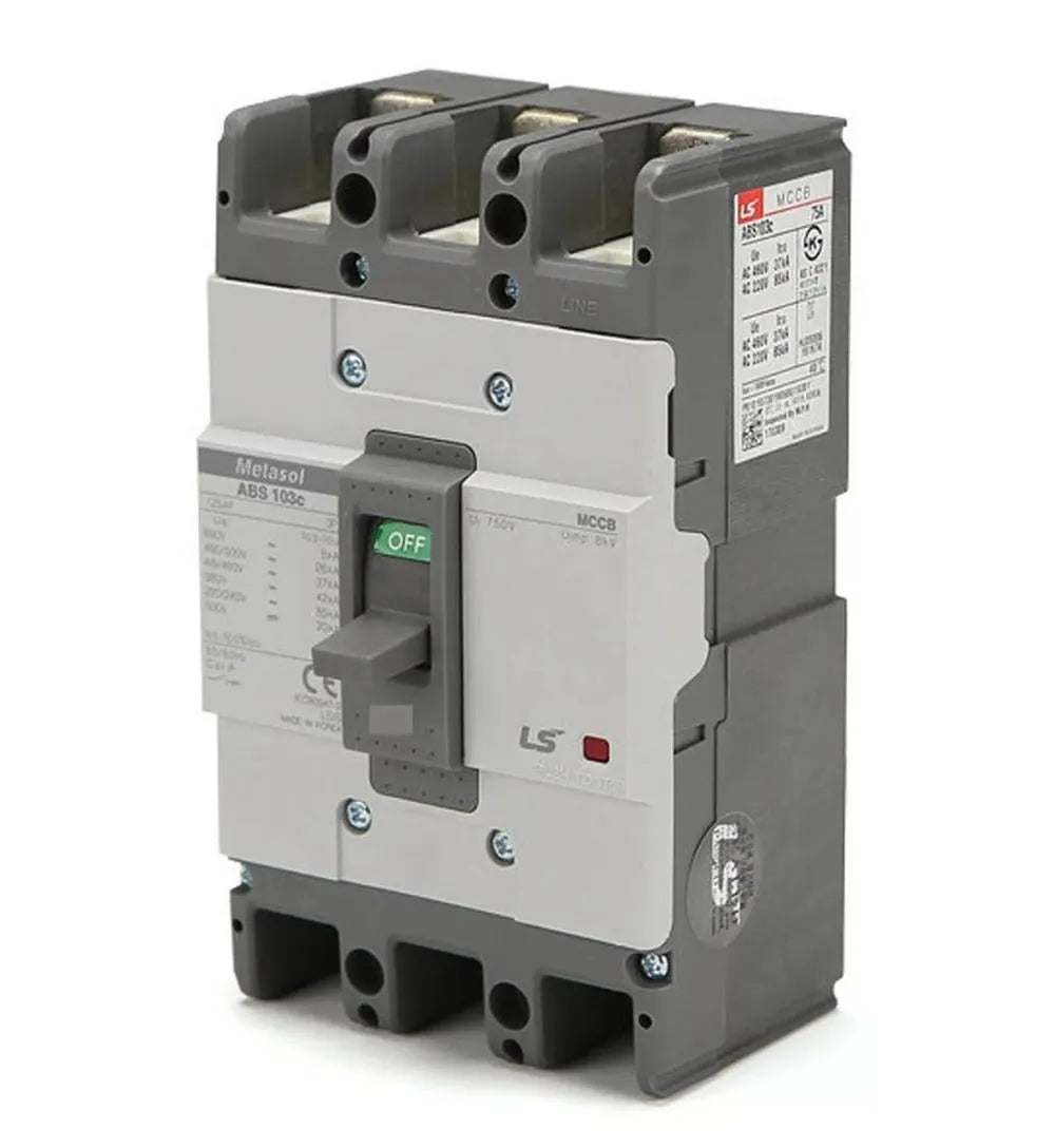 LS Electric ABS103c 3 Pole Molded Case Circuit Breaker-16A