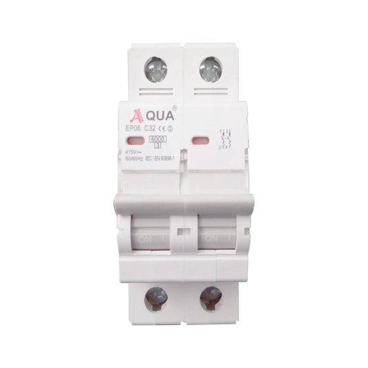 AQUA DOUBLE POLE 32 AMP MCB BREAKER Price in Pakistan