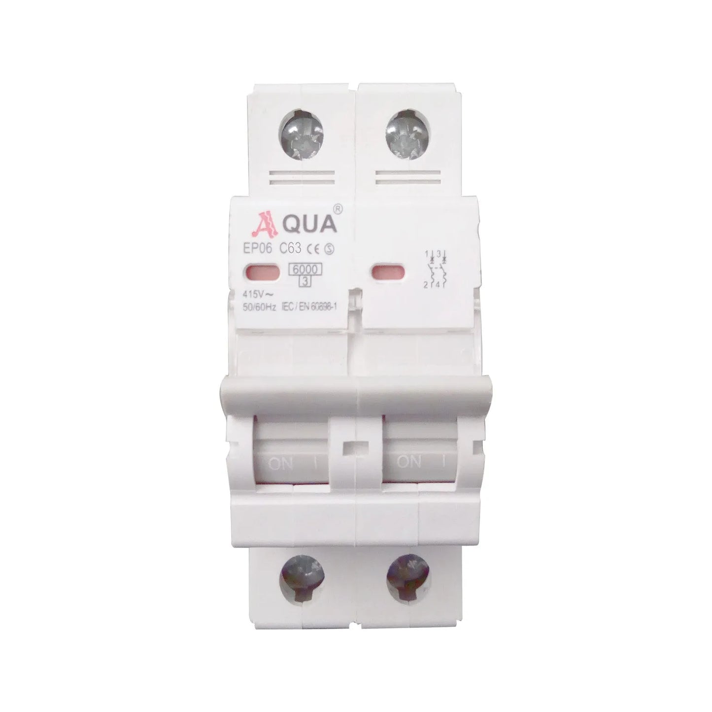 AQUA DOUBLE POLE 63 AMP MCB BREAKER Price in Pakistan