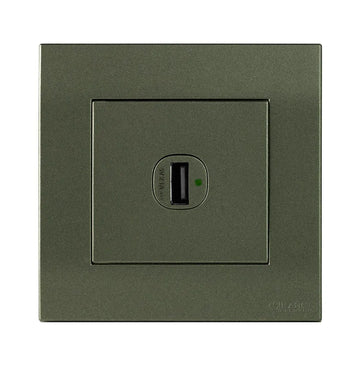 Akoya 1 Gang 8 wire 8 contact Telephone Outlet Black Price in Pakistan