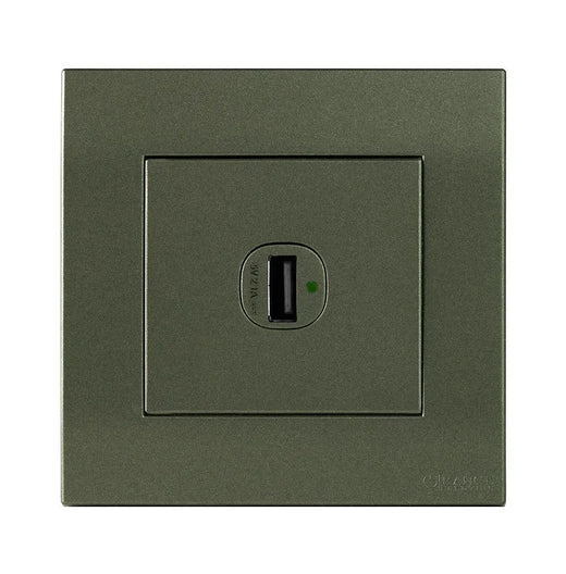 Akoya 1 Gang 8 wire 8 contact Telephone Outlet Black Price in Pakistan