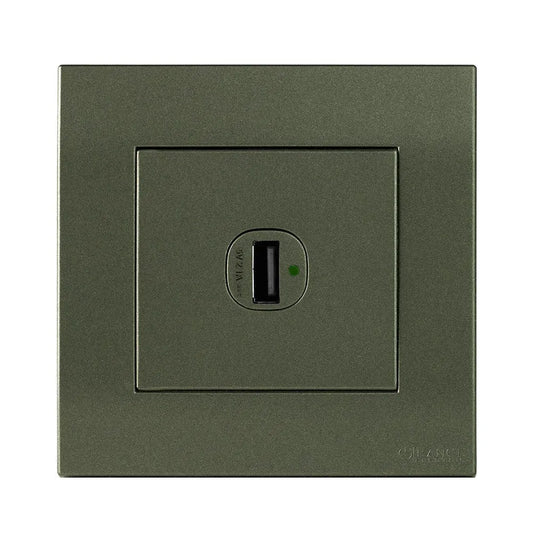 Akoya 1 Gang 8 wire 8 contact Telephone Outlet Black Price in Pakistan