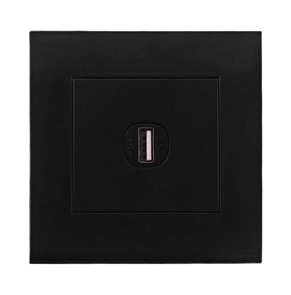Akoya 1 Gang USB Charger Outlet Black Price in Pakistan