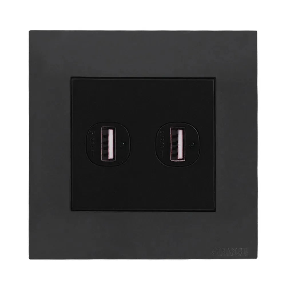 Akoya 2 Gang Type – A USB Charger Outlet Secondary image