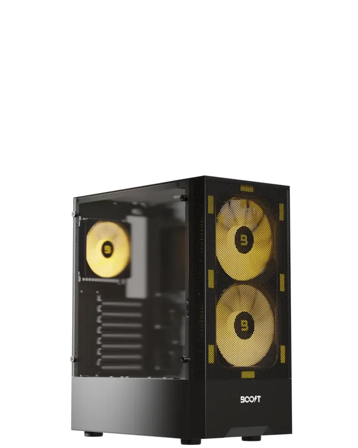Boost Enclosure Pro Series P100 with 3 ARGB Fans Main image