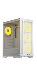 Boost Enclosure Pro Series P300 with 4 ARGB Fans (White)