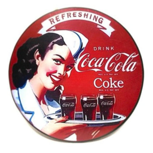 Coca Cola Hanging Wooden Frame Round Price in Pakistan