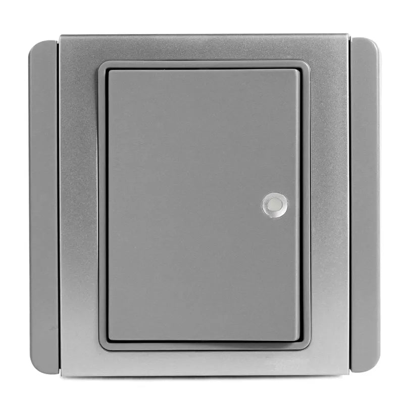 neo 1 4 gang horizontal grey silver with fluorescent Price in Pakistan Main image