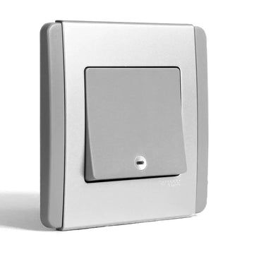 neo 1 4 gang horizontal grey silver with fluorescent Price in Pakistan