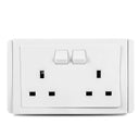 Neo 13A 3 Pin Flat Duplex Switched Socket