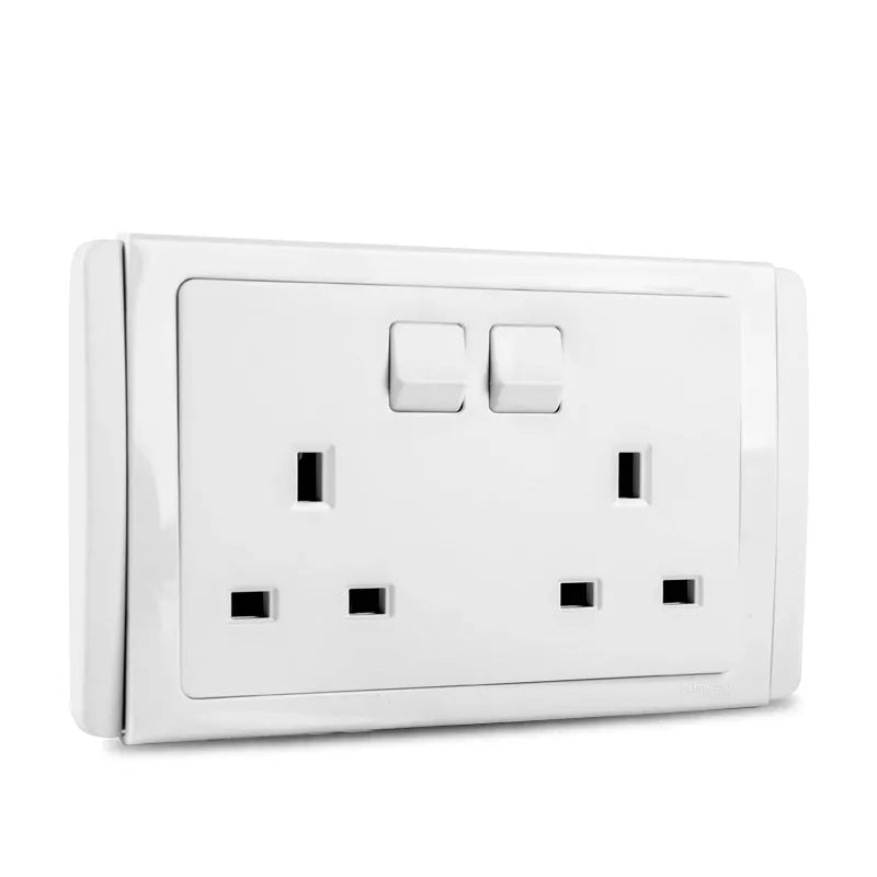 Neo 13A 3 Pin Flat Duplex Switched Socket Secondary image