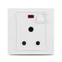 Vivace 15A 3 Pin Round Switch Socket with Neon