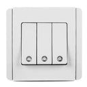 Neo 1-3 Gang Vertical White With Fluorescent