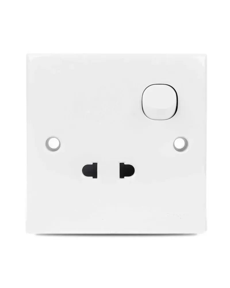 neo 1 3 gang vertical grey silver with fluorescent Price in Pakistan Main image