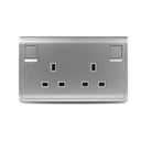 Pieno 13A 3 Pin Flat Switched Socket Duplex