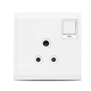 Pieno 5A 3 Pin Round Switched Socket with Neon