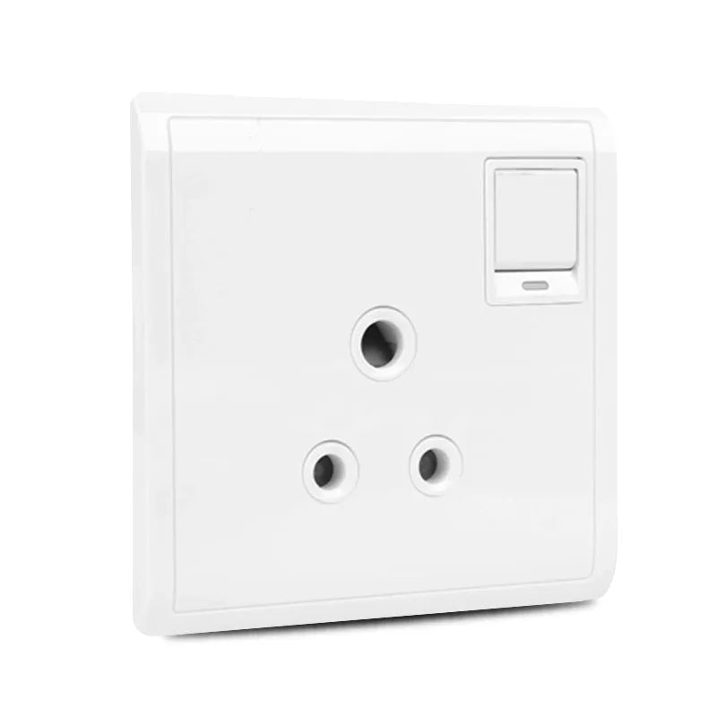 Pieno 5A 3 Pin Round Switched Socket with Neon Secondary image