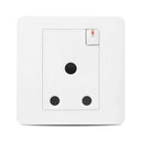 Zencelo 15A 3 Pin Round Switch Socket