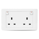 Zencelo 13A 3 Pin Flat Duplex Switch Socket