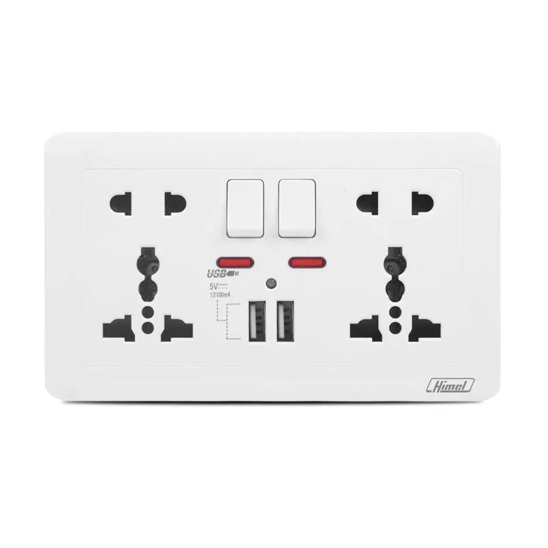 Pieno 2 Gang White TV Outlet Price in Pakistan Main image