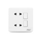 Himel HWDP2G1W22P 2 Gang Switch with 2 Gang 2 Pin Socket