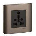 Zencelo 1 Gang International Socket With Shutter