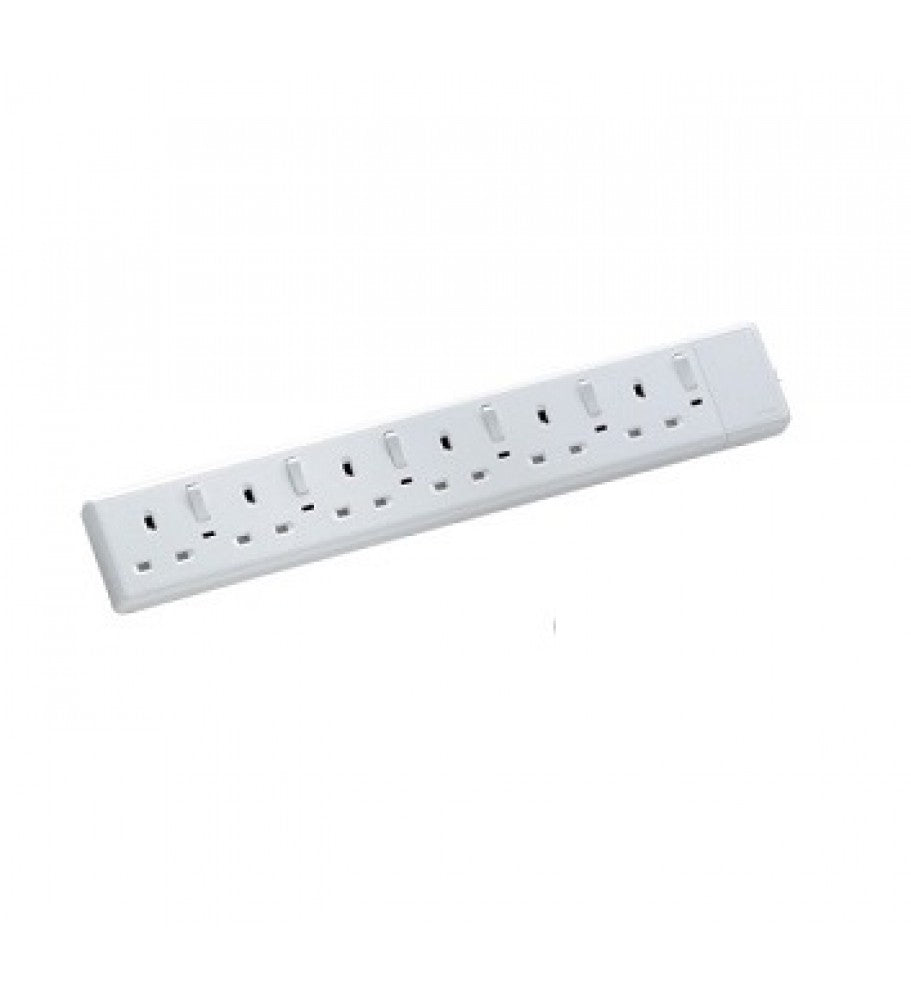 Clipsal 6 Gang 13A 3 Pin Flat Switched Socket Price in Pakistan