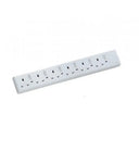 Allied Series 6 Gang 13A 3 Pin Flat Switched Socket Outlets