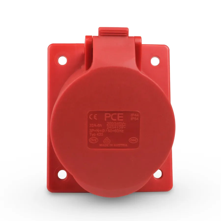 PCE 425-6 32 Amp 5 Pole Flanged Socket IP44 Secondary image