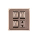 Clopal Focus Series 3 switch + 1 socket Outlet