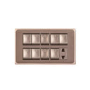 Clopal Focus Series 9 switch + 1 socket Outlet