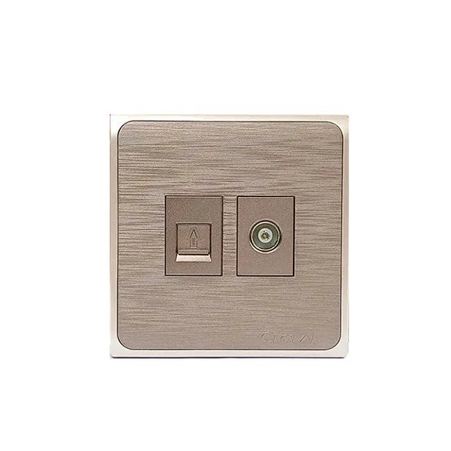 Clopal Focus Series 2 switch + 1 socket Outlet Price in Pakistan