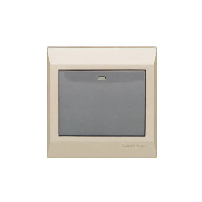 Clopal Golden Metallic Series 2 Gang TV Outlet  Price in Pakistan