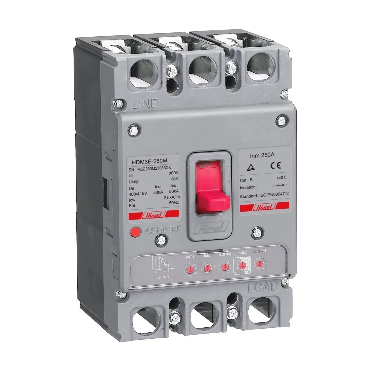 Himel HDM3E 3 Pole Molded Case Circuit Breaker Secondary image