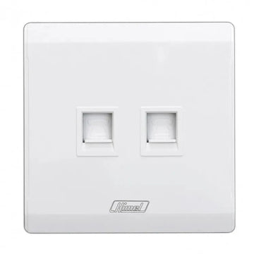 Himel 1-2 Gang Shuttered Telephone Outlet