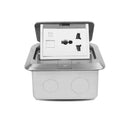 Riva Floor Socket with Back Box (Suits 3 Modules)