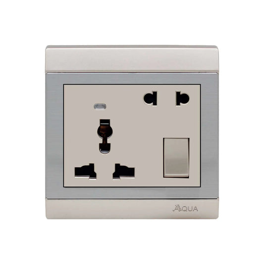 Aqua Bravo 2 Pin with Universal Switch Socket Price in Pakistan 