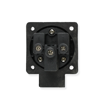 PCE 1020-5S 13 Amp 3 Pin Mini Flanged Socket Flat Pin IP54