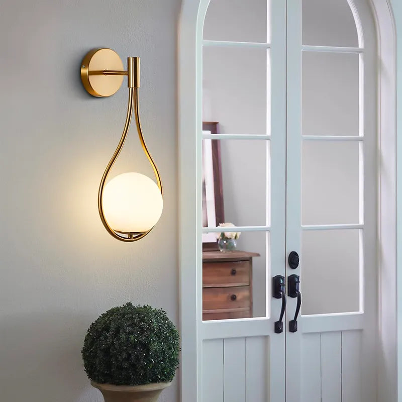 Modern Tear Drop Wall Light Secondary image