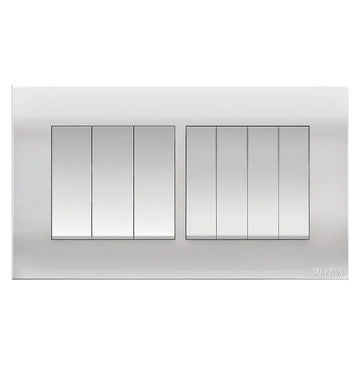 Akoya 4 Gang Flush Switch Black Color Price in Pakistan