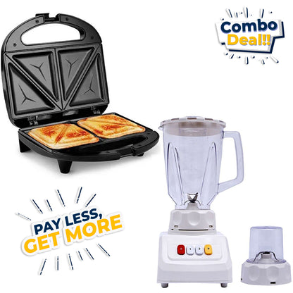 Oxford/National 2 In 1 Blender + OXFORD Sandwich Maker Combo