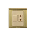 Clopal Prime Series 1 switch + 1 socket Outlet