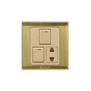 Clopal Prime Series 2 switch + 1 socket Outlet