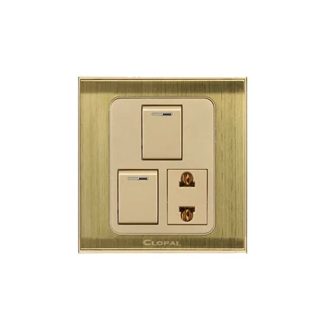 Clopal Inspire Series 7 switch + 1 socket Outlet Price in Pakistan Main image