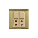 Clopal Prime Series 2 switch + 2 socket Outlet
