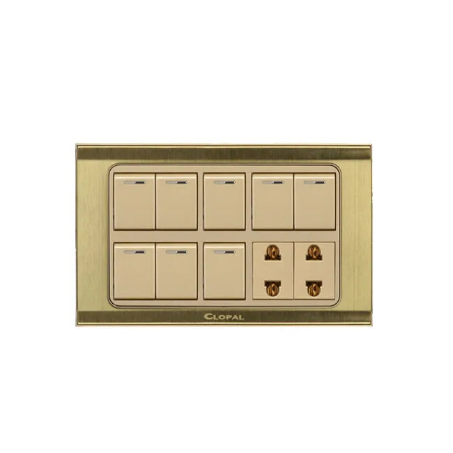 Clopal Prime Series 10 Gang Switch Price in Pakistan  Main image