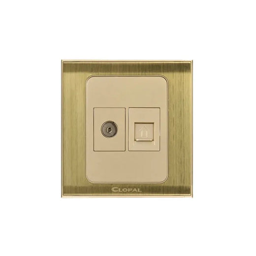Clopal Prime Series 2 switch + 2 socket Outlet Price in Pakistan