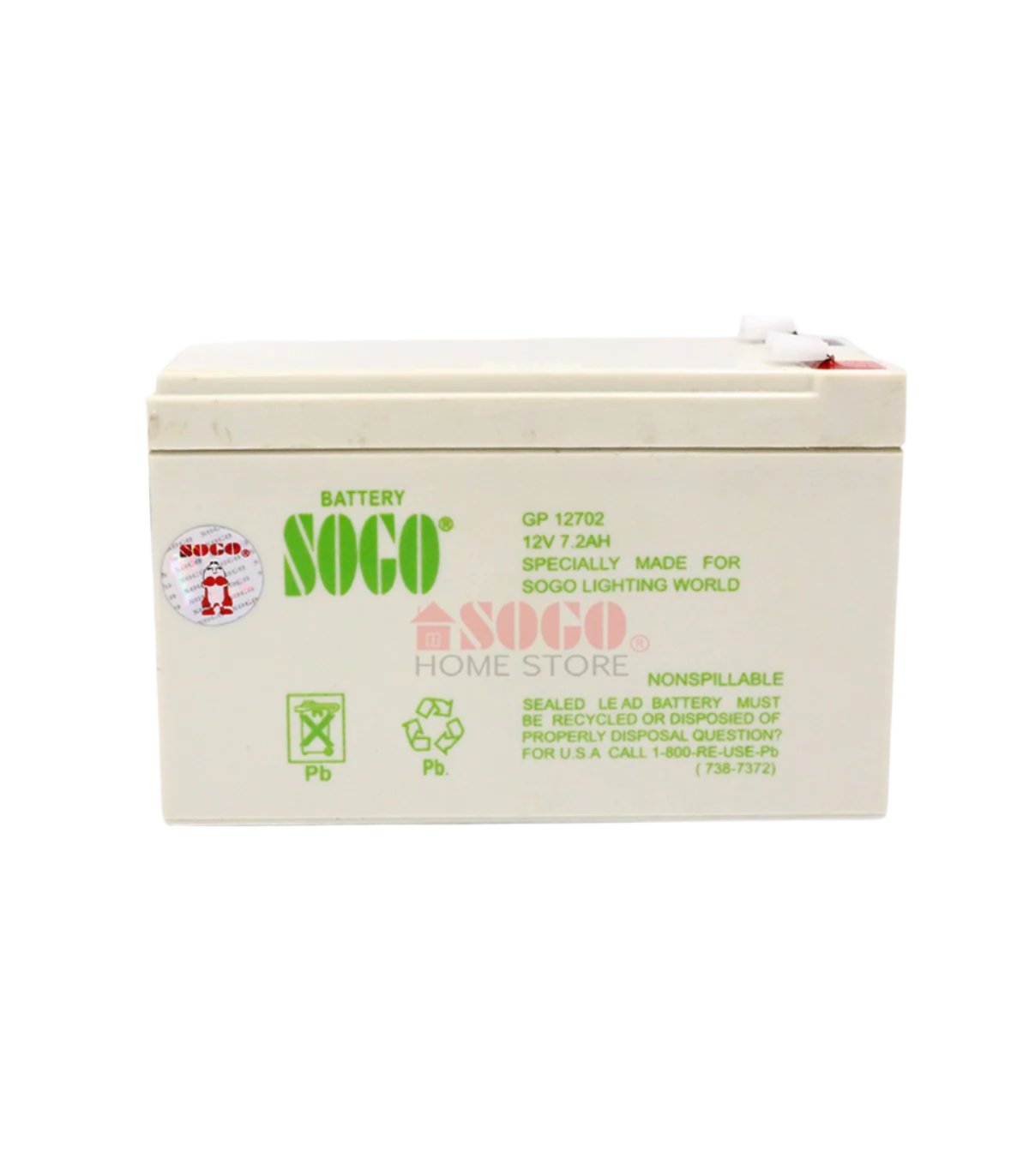 SOGO 12V 7.2AH Dry Battery Price in Pakistan